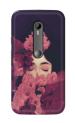 Tweakymod Printed Shy Girl Back Cover For Moto G3