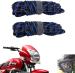 Zieozed Blue Nylon Bike Crash Guard Rope For Tvs Apache Rtr 160, Apache Rtr 180 (Pack Of 2)