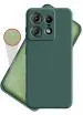 HUPSHY Back Cover for Motorola Edge 50 Pro 5G (Green, Flexible, Silicon, Pack of: 1)