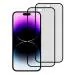 Kite Digital [Pack of 2] iPhone 14 Pro Max Matte Finish [Black] Tempered Glass Screen Protector with Edge to Edge Coverage - Easy Installation Kit