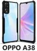 XOVO Back Cover for OPPO A38 (Transparent, Camera Bump Protector, Pack of 1)