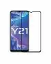 GADGETRONICS Vivo Y21 Black Tempered Glass Scratch Resistant and Anti Fingerprint Screen Protector