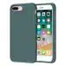 LIRAMARK Liquid Silicone Soft Back Cover Case for Apple iPhone 7 Plus / 8 Plus (Pine Green)