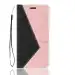 Trounce Tango Series Dual Pink & Black Shade Faux Leather Mobile Wallet Flip Cover For Samsung Galaxy A31