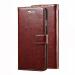 ClickCase Vintage Series For Honor View 20 Brown Faux Leather Mobile Wallet Flip Cover