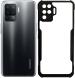 CarryWrap Back Cover for Oppo F19 Pro (Black, Transparent, Shock Proof, Pack of: 1)