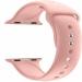 RUPELIK (Button Strap 45mm Pink) Soft Silicone iWatch Strap series Series 8,7,6,5,4,3,2,1/SE Compatible For Strap 45mm/44mm/42mm/49mm Smart Watch Strap (Pink)