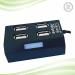 Zebion Pronto 31 Wired 4 Port USB Hub, with USB 2.0 Connector (Black)