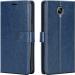 Slugabed Flip Cover Back Case for OnePlus 3T | Leather Finish | Inbuilt Stand & Pockets | Wallet Style Flip Back Case Cover for OnePlus 3T (Blue)