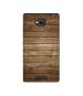 Casotec Wood Design Printed Silicon Soft TPU Back Case Cover for Lava A82