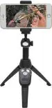 Phagqu Black Bluetooth Tripod Extendable Selfie Stick for CameraMobile