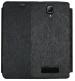 Heartly Lenovo A2010 Leather Black Back Case Cover