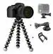 Ceuta Black Fully Flexible Octopus 10 Inch Gorilla Tripod For Mobile Phone Dslr And Action Camera Gopro