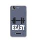 Casotec Beast Gym Design Printed Silicon Soft TPU Back Case Cover for Yu Yureka