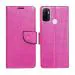 A D Enterprises Net Pink Flip Cover for Oppo A53 | Magnetic Case | Shock Absorbent | Flip Cover Oppo A53