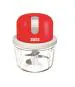 BOSS USB Rechargeable Wireless Electric Chopper with Stainless Steel Blades, One Touch Operation, 10 Seconds Chopping, Mincing Vegetable - 350 ML, 40 Watts, Red