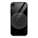 COVERS CART - Black Clipart Glass Back Case for iPhone XR