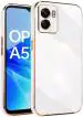 Mintak Oppo A57 2022 White Silicon Scratch Resistant and Shockproof Mobile Back Cover