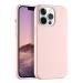 LIRAMARK Liquid Silicone Soft Back Cover Case for Apple iPhone 13 Pro Max (6.7 Inch) (Pink)