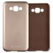 Tarkan Gold Leather Back Cover For Samsung Galaxy E5