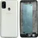 imbi Samsung Galaxy M30 White Plastic Replacement Housing Full Body Panel with Middle Frame and Side Key