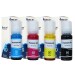 DURA-JET 001 Ink for Epson L4150, L4160, L6160, L6170, L6190 Printer Ink Bottle, 001 Ink Code - (C/M/Y/K - 4 Color) Bottles - 502818