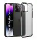 Golden Sand for Apple iPhone 14 Pro Max Cover - Rugged Frosted Semi Transparent PC Shock Proof Slim Back Case for Apple iPhone 14 Pro Max, Black