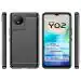 Fastship Silicone Hybrid Rubber Case Back Cover for Vivo Y02t - Black