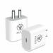 PLGO Orignal 20W Adapter Charger for iPhone X | iPhone Xs | iPhone Xs Max | iPhone Xr Ipad Charger (Adapter & Cable) with 1 Year Replacement Warranty, White