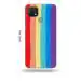 Tweakymod Printed Rainbow Colour Back Cover For Oppo A15