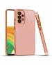 Mr. Case Samsung A33 5G Light Pink Silicone Flexible Back Cover Case