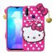 Fastship Rubber Hello Kitty with Golden Latkan Case Back Cove Perfect Fit for Vivo 1901 / Vivo_Y15 - Pink