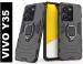 KWINE CASE Vivo Y35 Black Plastic Back Cover