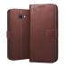 SROCK Flip Cover for Samsung Galaxy J5 Prime with Kick Stand | Shockproof | Dual Layer | Card Slot |Wallet Case Cover-Brown