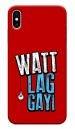 MobiEra Apple iPhone Xs Max Multicolor Watt Lagg Gayi Quote Plastic Designer Printed Hard Case Cover