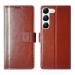 A D Enterprises Brown GP Flip Cover for VIVO Y200E 5G | Magnetic Case | Shock Absorbent | Flip Cover VIVO Y200E 5G