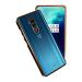 A rtistque Premium Electroplated Soft Silicone Transparent Straight TPU Edge Back Cover with Camera Protection Case for Oneplus 7T Pro - Black