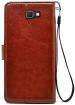 Lejaao Samsung Galaxy A7 2017 Brown Faux Leather Flip Cover