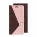 ClickCase Trendy Dual Shade Series For Nokia 4.2 Pink and Brown Faux Leather Mobile Wallet Flip Cover