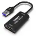 Tech Gear HDMI Cable 0.2 m 4K HDMI Video Capture Card, USB 3.0 (Compatible with LAPTOP, COMPUTER, TV, CAMERA, Black)