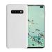 LIRAMARK Liquid Silicone Soft Back Cover Case for Samsung Galaxy S10 Plus / S10+ (White)