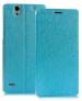 Defender Blue Leather Flip Cover Case With Convertible Back Stand Forsony Xperia C4 Dual Sim