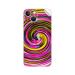 GADGETSWRAP Printed Vinyl Skin Sticker for Apple iPhone 13 Mini - Multi-Colored Spiral