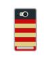 Casotec Multicolor Lines Design Printed Silicon Soft TPU Back Case Cover for Lenovo A7700