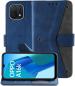 Autofocus Faux Leather Back Case Flip Cover for Oppo A16k with ID Card Slot | Foldable Stand | 2 Card Slot | 1 Cash Slot | Magnetic Closure - Executive Blue, 23824