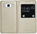 BINTAGE Flip Cover for Samsung J5 -16 SM-J510 (Gold, Dual Protection)