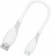 Unix USB Type C Cable 0.3 m Short Length | Power Bank Cable | 4.0 MM Cable Wire |  (Compatible with All USB Type C Supported Devices, White, One Cable)