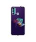 Casotec Vector Girl Design Printed Silicon Soft TPU Back Case Cover for Motorola Moto G60 / G40 Fusion