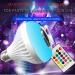 Webilla Led Wireless Light Bulb Speaker, Rgb Smart Music Bulb, E27 Base Color Changing With Remote Control