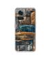 Casotec Decorative Stone Cladding Design Printed Silicon Soft TPU Back Case Cover for OnePlus 10R 5G